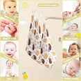 thumbnail image 2 of Coolnut 3 PCS Autumn Pumpkin Baby Muslin Washcloths, Hedgehog Pattern Face Towel Burp Cloths Ultra Soft Absorbent Cotton Bath Wipes Towels for Newborn Boys Girls, 2 of 6