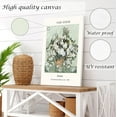 thumbnail image 5 of Induslyfe Large Framed Sage Green Vintage Wall Art Canvas Decor Set of 3, Matisse Wall Art Prints Poster Mid Century Modern Art, Aesthetic Floral Botanical wall art bedroom living room bathroom 18x24, 5 of 7