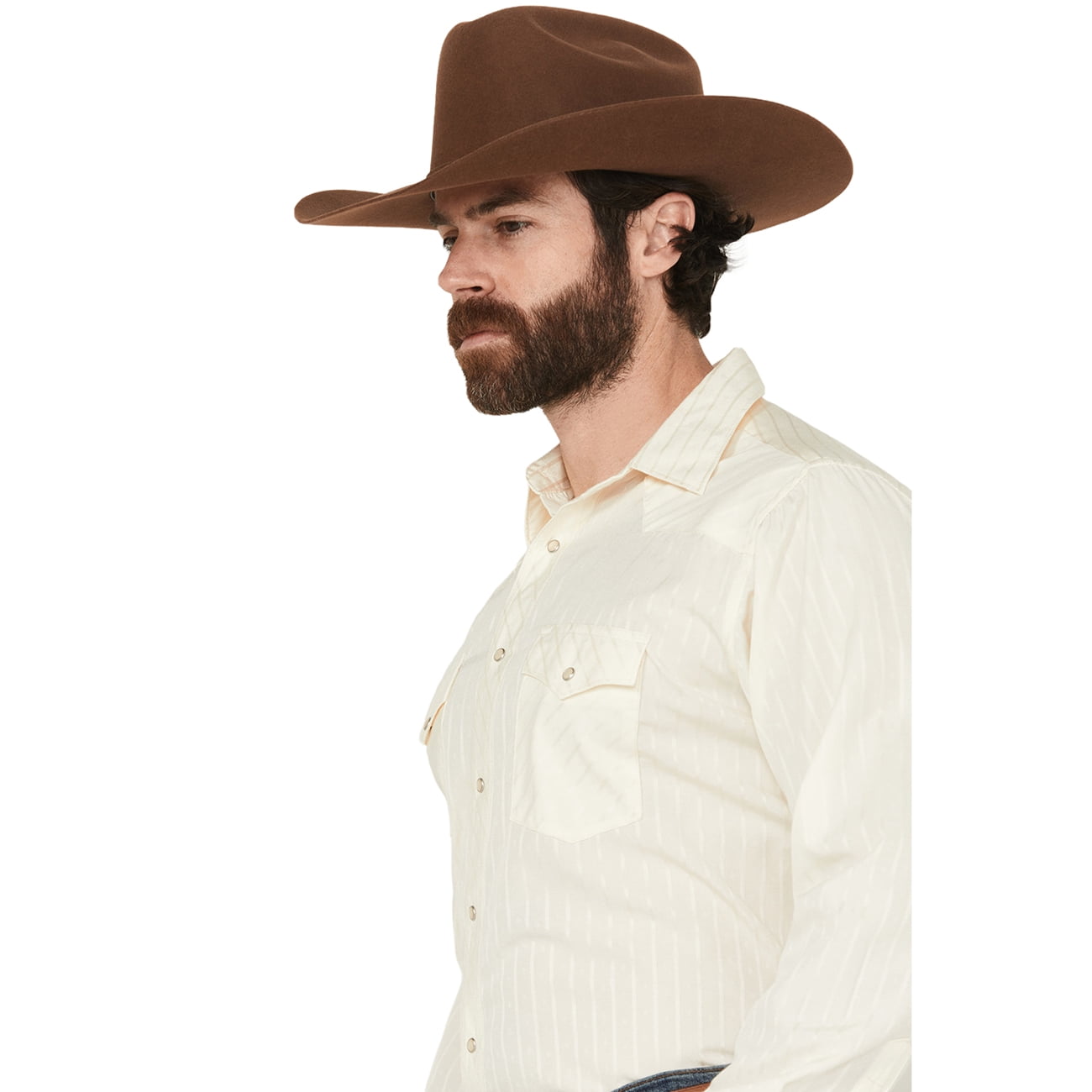 Wrangler Men's and Big & Tall Men's Long Sleeve Western Snap Dobby Striped Shirt
