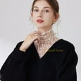 thumbnail image 5 of LoudSung Fake Collar Detachable Half Shirt Blouse False Collar Hollow Out Lace Elegant Stand Style for Women Girls, 5 of 7