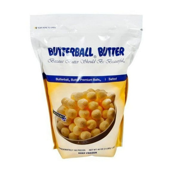 Butterball Farms Salted Butter Premium Balls, 3 Pound -- 6 per case