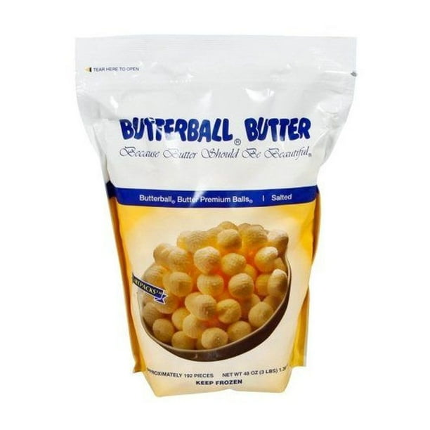Butterball Farms Salted Butter Premium Balls, 3 Pound 6 per case