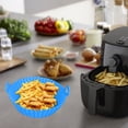 thumbnail image 6 of Taicans Air Fryer Silicone Liners Pot,Reusable Oven Microwave Accessories,Silicone Baking Tray Pots for Air fryer Oven,Replacement of Flammable Parchment Paper,5.3 x 7.1 x 2 In Sky Blue, 6 of 7