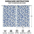 thumbnail image 2 of Classic Floral Print Curtains 52Wx84L Drapes for Bedroom and Living Room, Rod Pocket, 2 Panels, Polyester Material, 2 of 2