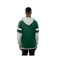 thumbnail image 5 of Men's New Era Green New York Jets Twofer Layered Long Sleeve Hoodie T-Shirt, 5 of 5