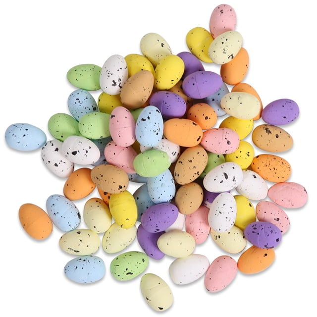 Vogacara Easter Egg Cute Appearance Round Shape Quail House Supplies Safe Eggs Accessories Festival Household Table Decors Fake Decor Type3 NO3 Vogacara FN010030-00