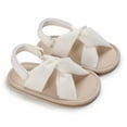 thumbnail image 6 of Zanvin Sandals on Clearance, Kids Sandals, Toddler Sandals, Toddler Baby Girls Boys Baby Shoes Soft Sole Non-slip Baby Toddler Sandals, White, 12-15 Months, 6 of 7