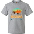 thumbnail image 3 of Inktastic Montana Gift Buffalo Silhouette Youth T-Shirt, 3 of 5