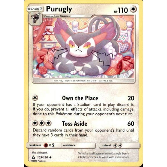 Pokemon Ultra Prism Purugly #109