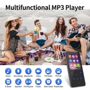64GB MP3 Player Bluetooth 5.3 Built-in Speaker 2.4 In Display w/ Headphone Black