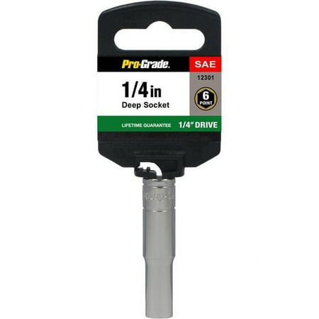 UPC: 0035794122072 | Pro-Grade 12301 0.25 Drive x 0.25 in. 6 Point Deep Socket