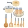 thumbnail image 3 of PATKAW 1 juego de utensilios de cocina de madera Juego de cocina Juego de utensilios de cocina Juego de simulación Accesorios para la casa de juego, 3 of 5