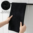 thumbnail image 5 of Green Essen 4 Pack Bath Towels Extra Large 35"x 70"Highly Absorbent Quick Dry Large Bath Towels Oversized Microfiber Bath Sheets Soft Bulk Towels for Bathroom Kitchen Spa Hotel Gym Pet(Black), 5 of 8