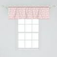 thumbnail image 2 of Ambesonne Swans Window Valance, Blush Tone Royal Aquatic Bird, 54" X 18", Pale Pink Cream, 2 of 3