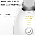 thumbnail image 3 of Neck Firming & Anti-Wrinkle Device EMS Lifting Neck Massager with LED Light & Heat Therapy USB Rechargeable Black / White, 3 of 5