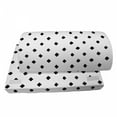 thumbnail image 4 of Black and White Foot Rest, Simplistic Monotone Geometric Pattern with Rhombus Hand Drawn Mosaic, Non-Slip Backing Adjustable Ergonomic Memory Foam Leg Support for Office, Black and White, by Ambesonne, 4 of 5