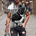 thumbnail image 2 of Camisetas Casuales Impresas de Manga Corta en el Patrón de Rayas, Camisetas Ligeras de Algodón a Rayas para Hombres, 2 of 5
