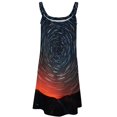 thumbnail image 4 of Ladies' Summer Dress Beach Sleeveless Galaxy Star Outer Space T-shirt Vest Sun Skirt, 4 of 8