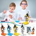 thumbnail image 3 of Orange Microscope Kit For Kids 1200X Magnification Educational Science Toy With Led Light Biological Experiment Orange, 3 of 3