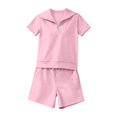 thumbnail image 5 of NMMUED Two Piece Sets for Women Summer Womens Short Sets Sweat Set for Women Athleisure Sets Women Tracksuit for Women, Pink S, 5 of 5