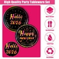 thumbnail image 2 of Tumao New Years Plates and Napkins Party Supplies, 80Pcs Happy New Years Party Supplies, Theme Tableware Set for Happy New Years, Black, 2 of 5