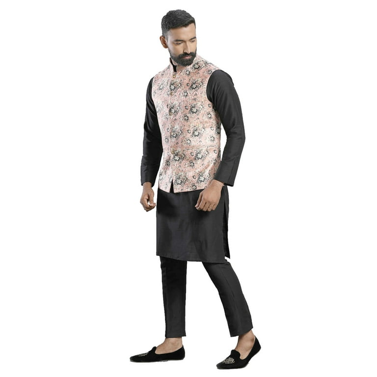 Pajama kurta with nehru jacket clearance