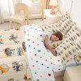 thumbnail image 4 of Castle Fairy Vintage Vehicle Twin Bedding Sets 7-Piece for Boys, Airplane Pattern Bedding Comforter Set for Bedroom, Blue Orange, 4 of 7