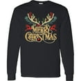 thumbnail image 3 of Inktastic Reindeer Christmas Long Sleeve T-Shirt, 3 of 5