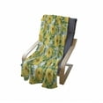 thumbnail image 4 of Yellow Flower Soft Flannel Fleece Blanket, Blooming Ranunculus Gardening Bedding Plants Leaves Watercolor Artwork, Cozy Plush for Indoor and Outdoor Use, 60" x 80", Yellow Fern Green, by Ambesonne, 4 of 6