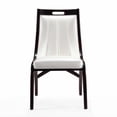 thumbnail image 3 of Danube Leatherette Dining Chair - Set of 2 in Pearl White, 3 of 8
