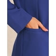 thumbnail image 5 of DARING DIVA Women's Long Sleeve Open Front Business Blazer Jacket S Blue, 5 of 6