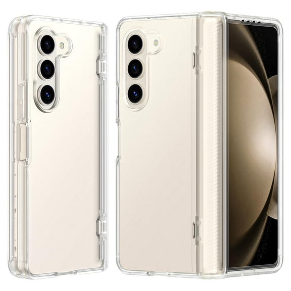 Allytechgroup Galaxy Z Fold7 Case Clear, Anti-Yellow Hinge Protection Anti-Scratch Bumper Shockproof Slim Fit Minimalist Phone Case Cover for Samsung Galaxy Z Fold 7, Clear