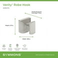 thumbnail image 5 of Symmons 493RHSTN Verity Single Hook Robe Hook - Nickel, 5 of 7