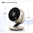 thumbnail image 5 of Dreo Ventiladores de mesa inteligentes para dormitorio, ventiladores oscilantes de 13 pulgadas 120°+90° con control remoto/voz/Wifi/Alexa, potente ventilador circulador de aire de 70 pies, 4 velocidad, 5 of 5