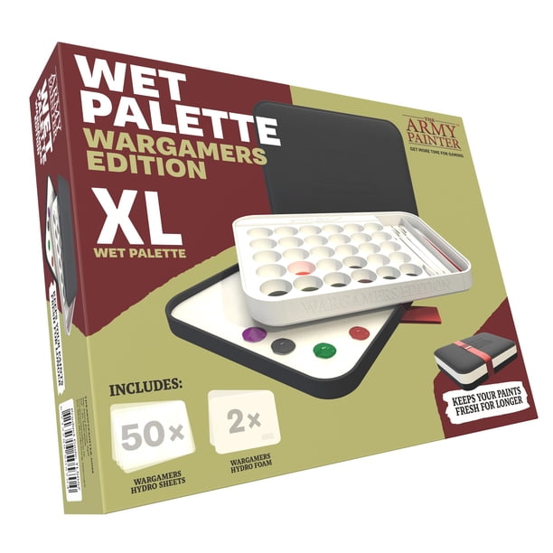 Paleta Húmeda The Army Painter Wargamers Edición XL con 50 Hojas