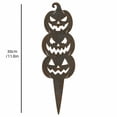 thumbnail image 3 of Halloween Iron Ground Stake, Metal Porch Ornament, Spooky Yard Decor, Inserts Firmly into Soil and Resists Outdoor Weather for Flower Bed, Garden Path, and Lawn Display., 3 of 8