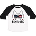 thumbnail image 3 of Inktastic Pawtriotic with French Bulldog in American Flag Sunglasses Boys or Girls Toddler T-Shirt, 3 of 5