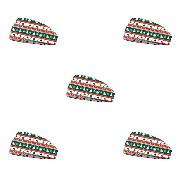 Minnieouse Diadema Navidad Estampado floral Colorido Deportes Banda para la cabeza Suministros de alta elasticidad Diademas Accesorios para Type2 NO2