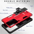 thumbnail image 6 of CoverON For Samsung Galaxy S21 Ultra 5G Phone Case, KickStand Ring Loop Holder Rugged Cover Magnetic Slide Stand, Red, 6 of 9
