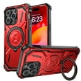 thumbnail image 5 of Elegant Choise Case for iPhone 15 Pro Max/15 Pro/15 Plus/15 Magnetic Heavy Duty Shockproof Phone Cover Built-in Ring Stand, Red, 5 of 19