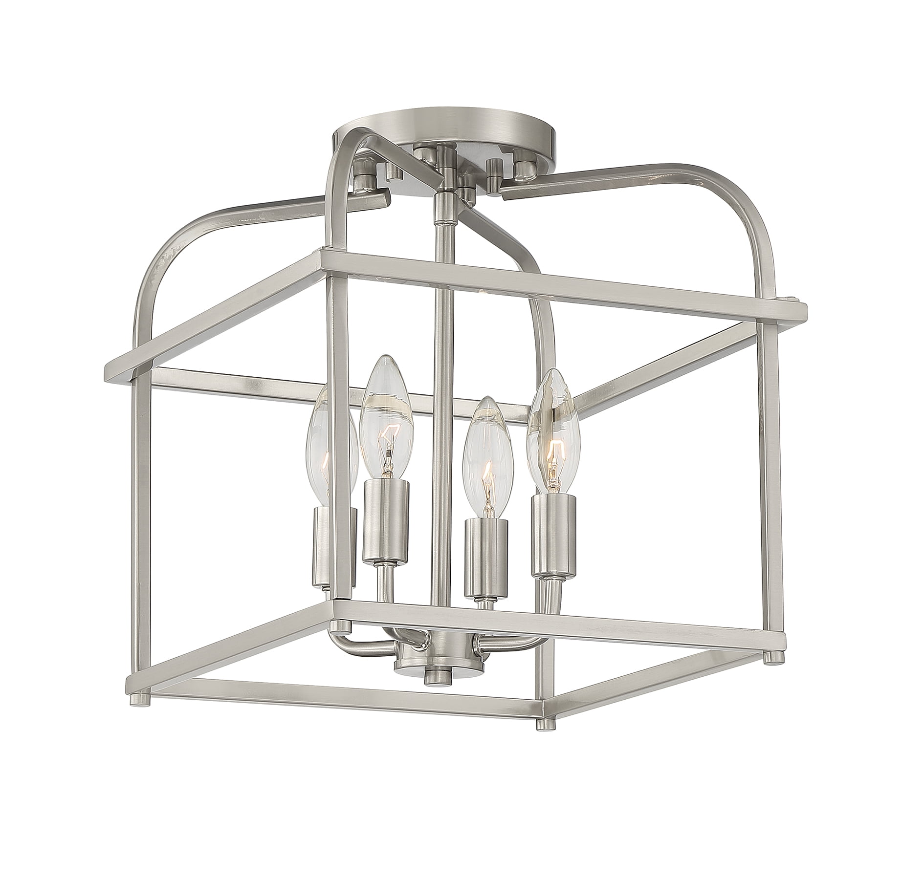 Trade Winds Lighting 4-Light Ceiling Light In Brushed Nickel
