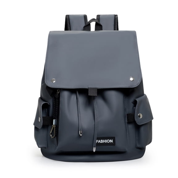 Stylish Waterproof Business Travel Backpack, Vintage Backpack Fit 15.6 Inch Laptop Cool Retro Book Bag, Weekender Hiking Motorcycle Daypack -Gray