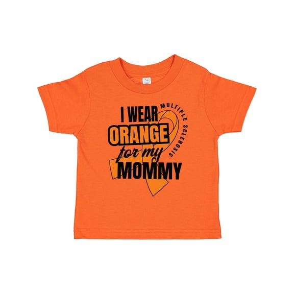 Inktastic I Wear Orange for My Mommy Multiple Sclerosis Awareness Boys or Girls Toddler T-Shirt