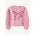 thumbnail image 4 of Justice Girls Sequin Bow Sweater, Sizes XS - XLP, 4 of 6