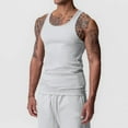 thumbnail image 2 of Men's Premium Cotton Tank Top Breathable Sleeveless Undershirt Ideal For Gym, 2 of 5