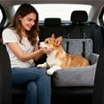 thumbnail image 2 of Universal Pet Car Seat Booster for Small Dogs Up to 35lbs with Detachable Washable Cushion and Convenient Storage Pocket, 2 of 4