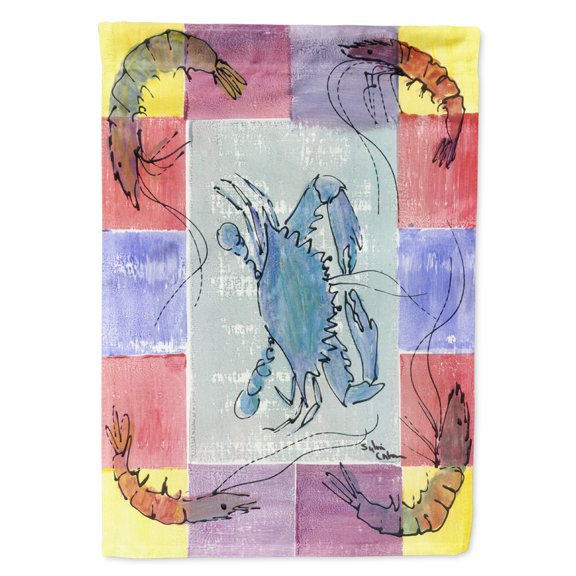 Carolines Treasures 8021-FLAG-PARENT Crab Flag multicolor