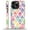 Cute Pastel Watercolor Triangles, variant on FKBRCL4U Compatible with iPhone 16 Case, Alcohol Ink Colorful Gradient Waves Pattern for Girl Full Body Design Soft Silicone Drop Shock Scratch Protection for iPhone 16
