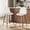 Beige - Walnut Legs, variant on Homy Casa Swivel Bar Stools Set of 2, Mid Century Modern Suede Fabric Leather Kitchen Island Counter Height Adjustable Barstool with Back for Coffee Shop Home Office, Brown