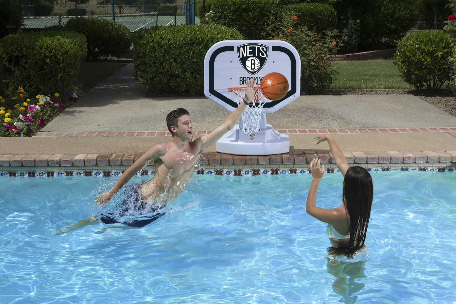 Poolmaster Brooklyn Nets NBA USA Competition-Style Poolside Basketball Game